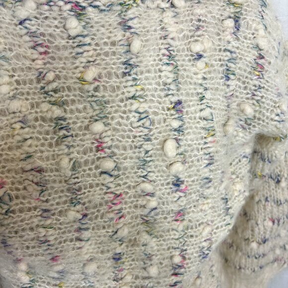 Bernat Klein Hand-Knit Mohair Bobble Sweater Multicolor Pullover Jumper Fits M - Picture 3 of 7